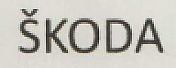 SKODA (and logo) trademark logo
