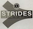 STRIDES FOR DIABETES AWARENESS (and logo) trademark logo