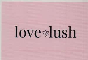 LOVE LUSH (and logo) trademark logo