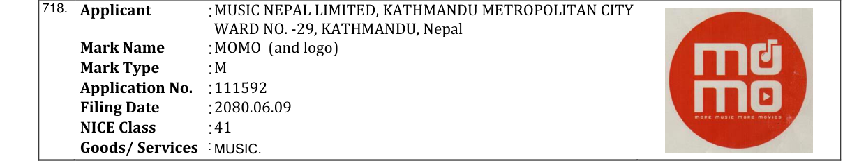 Original bulletin entry for MOMO (and logo)