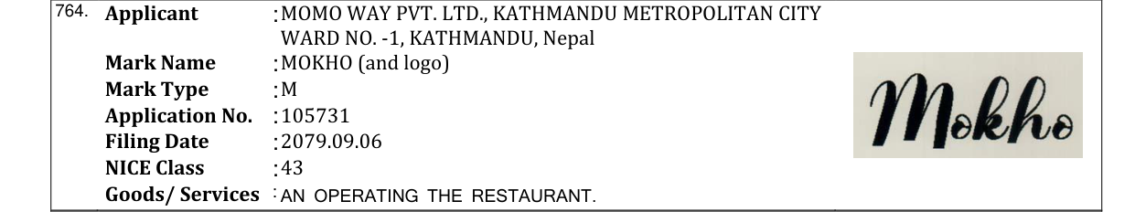 Original bulletin entry for MOKHO (and logo)