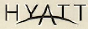 HYATT (and logo) trademark logo
