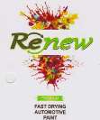 RENEW FAST DRYING AUTOMOTIVE PAINT (and logo) trademark logo