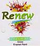 RENEW GLOSS ENAMEL PAINT (and logo) trademark logo