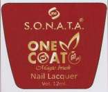 SONATA ONE COAT (and logo) trademark logo