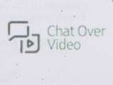 CHAT OVER VIDEO (and logo) trademark logo