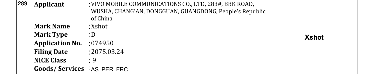 Original bulletin entry for Xshot