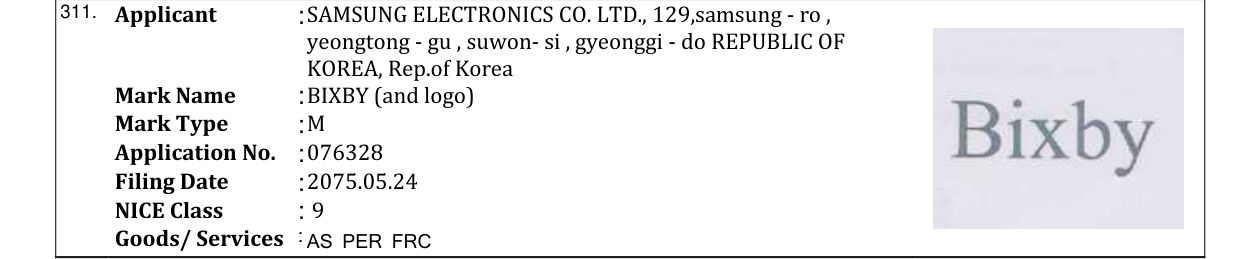 Original bulletin entry for BIXBY (and logo)