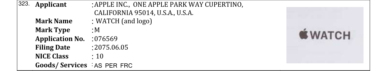 Original bulletin entry for WATCH (and logo)