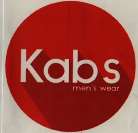 KABS MEN'S WEAR (and logo) trademark logo
