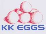 KK EGGS (and logo) trademark logo