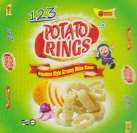 123 POTATO RINGS (and logo) trademark logo