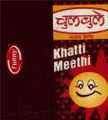FUNNY CHULBULE KHATTI MEETHI (and logo) trademark logo