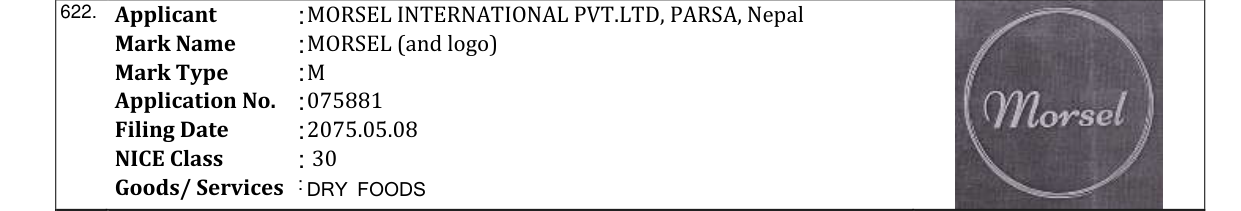 Original bulletin entry for MORSEL (and logo)