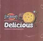 PASHUPATI DELICIOUS CHOCOLATE CREAM BISCUITS (and logo) trademark logo
