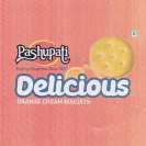 PASHUPATI DELICIOUS ORANGE CREAM BISCUITS (and logo) trademark logo