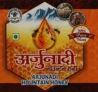ARJUNADI MOUNTAIN HONEY (and logo) trademark logo