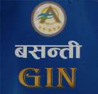 BASANTI GIN (and logo) trademark logo