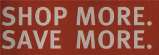 SHOP MORE SAVE MORE (and logo) trademark logo