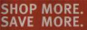 SHOP MORE SAVE MORE (and logo) trademark logo