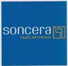 SONCERA TILES RA BATHWARE (and logo) trademark logo