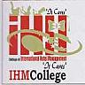 IHM COLLEGE (and logo) trademark logo