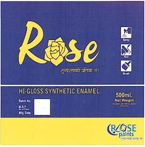 ROSE ENAMEL (and logo) trademark logo