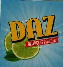 DAZ DETERGENT POWDER (and logo) trademark logo