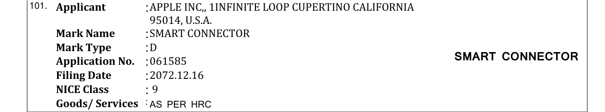 Original bulletin entry for SMART CONNECTOR