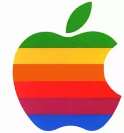 APPLE LOGO (stripped color) (and logo) trademark logo