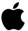 APPLE LOGO (Black) (and logo) trademark logo
