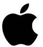 APPLE LOGO (Black) (and logo) trademark logo
