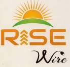 RISE WIRE (and logo) trademark logo