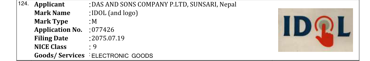 Original bulletin entry for IDOL (and logo)
