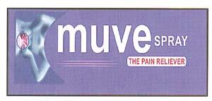 MUVE SPRAY (and logo) trademark logo