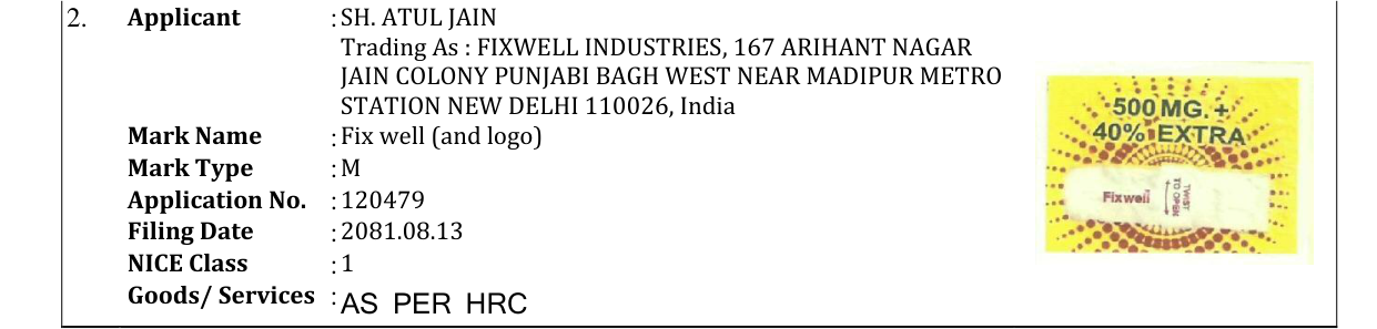 Original bulletin entry for Fix well (and logo)