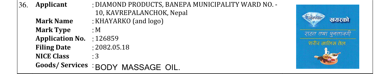Original bulletin entry for KHAYARKO (and logo)