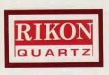 RIKON QUARTZ (and logo) trademark logo