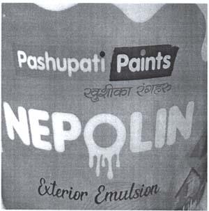 PASHUPATI PAINTS NEPOLIN EXTERIOR EMULSION (and logo) trademark logo