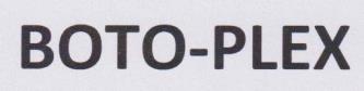 BOTO-PLEX (and logo) trademark logo