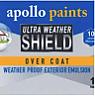 APOLLO PAINTS ULTRA WEATHER SHIELD (and logo) trademark logo