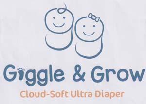 GIGGLE & GROW (and logo) trademark logo