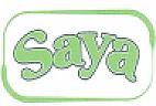 SAYA (and logo) trademark logo
