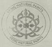 VEDIC NATURAL PAINTS (and logo) trademark logo