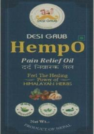 DESI GRUB HEMPO (and logo) trademark logo