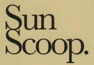 SUN SCOOP. (and logo) trademark logo