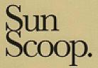 SUN SCOOP. (and logo) trademark logo