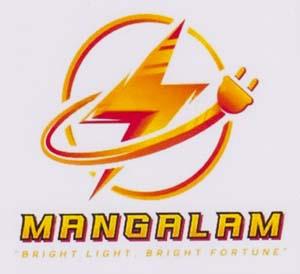 MANGALAM (and logo) trademark logo