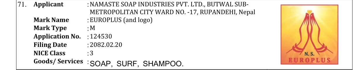 Original bulletin entry for EUROPLUS (and logo)