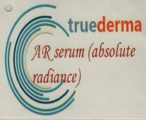 TRUEDERMA AR SERUM (and logo) trademark logo